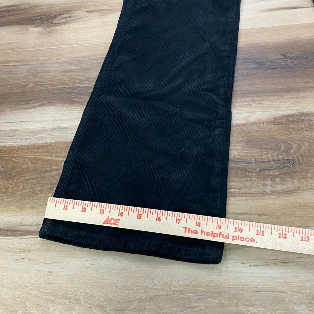 J.Crew Bootcut 11 Wale Corduroy Jeans 30x32 5-Pocket Cotton Black $178 CN535